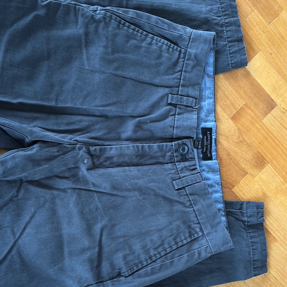 Men's Relaxed Grey, Banana Republic Emerson Chino 30x30
